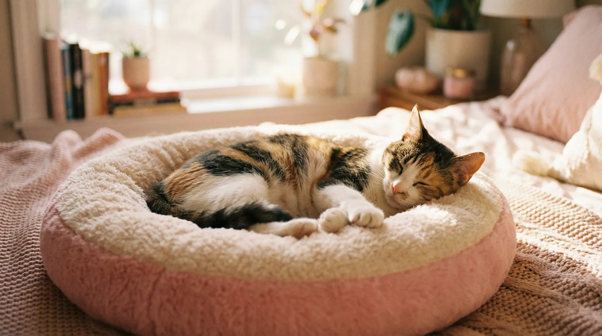 三花猫安静入睡 - johnen定之爱